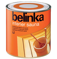 Лазурное покрытие для влажных помещений Belinka Interier Sauna